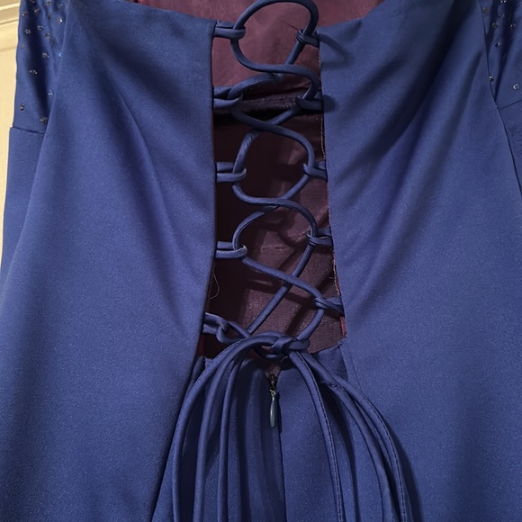 long blue dress - Picture 6 of 6